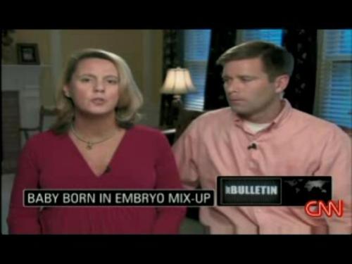 Baby born in embryo mix-up