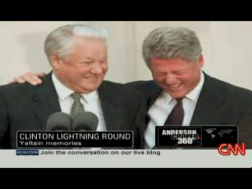 Bill Clinton and Yeltsin