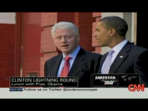 Bill Clinton on giving advice to Obama on going gray